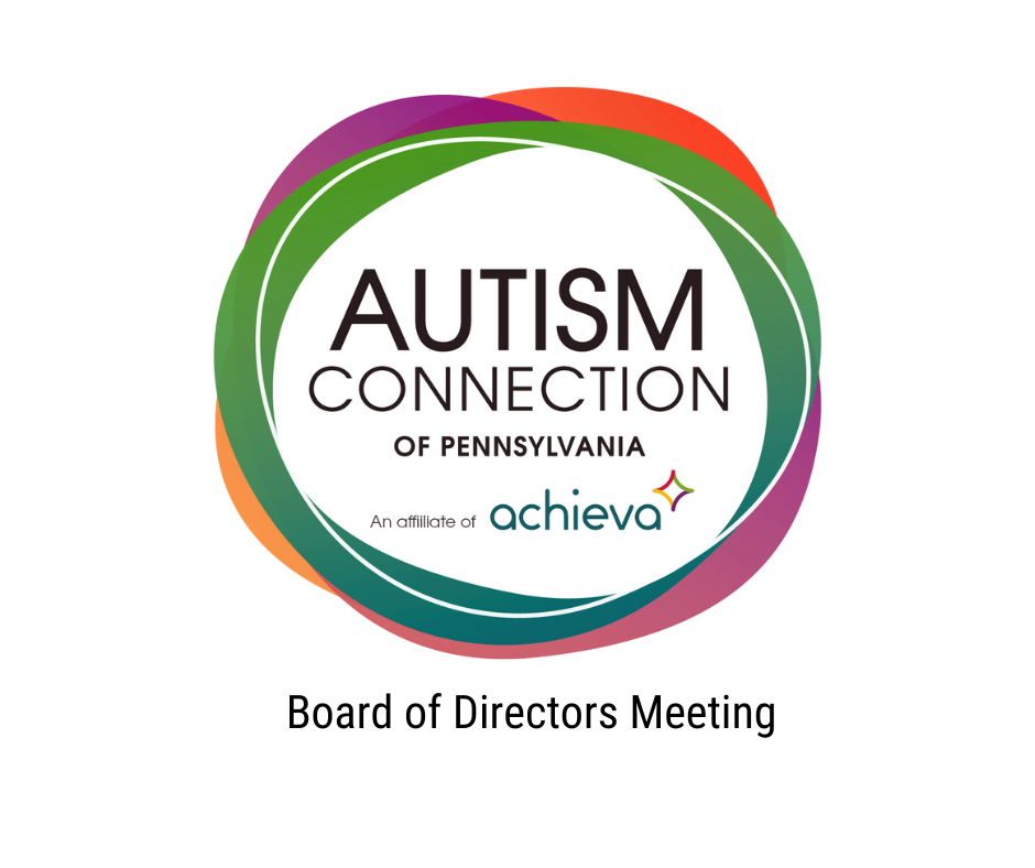 Autism Connection Logo Board of Directors Meeting