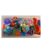 Sensory toys in container