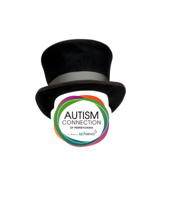 Autism Connection logo wearing a magician's top hat