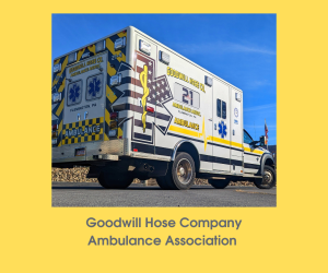 Goodwill Hose Company Ambulance parked on a sunny day
