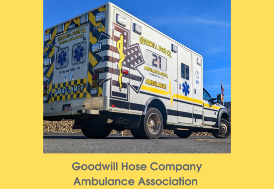 Goodwill Hose Company Ambulance parked on a sunny day