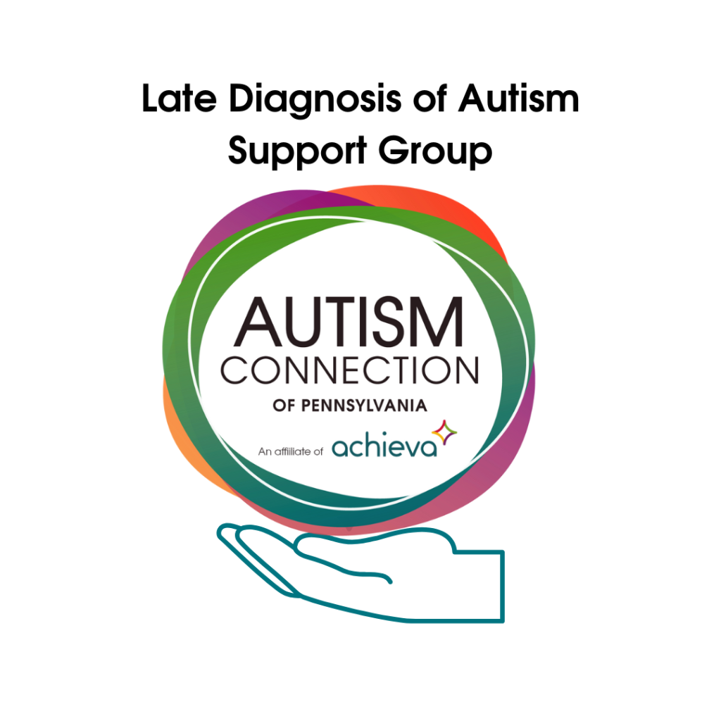 Late Diagnosis of Autism Support Group Meeting logo